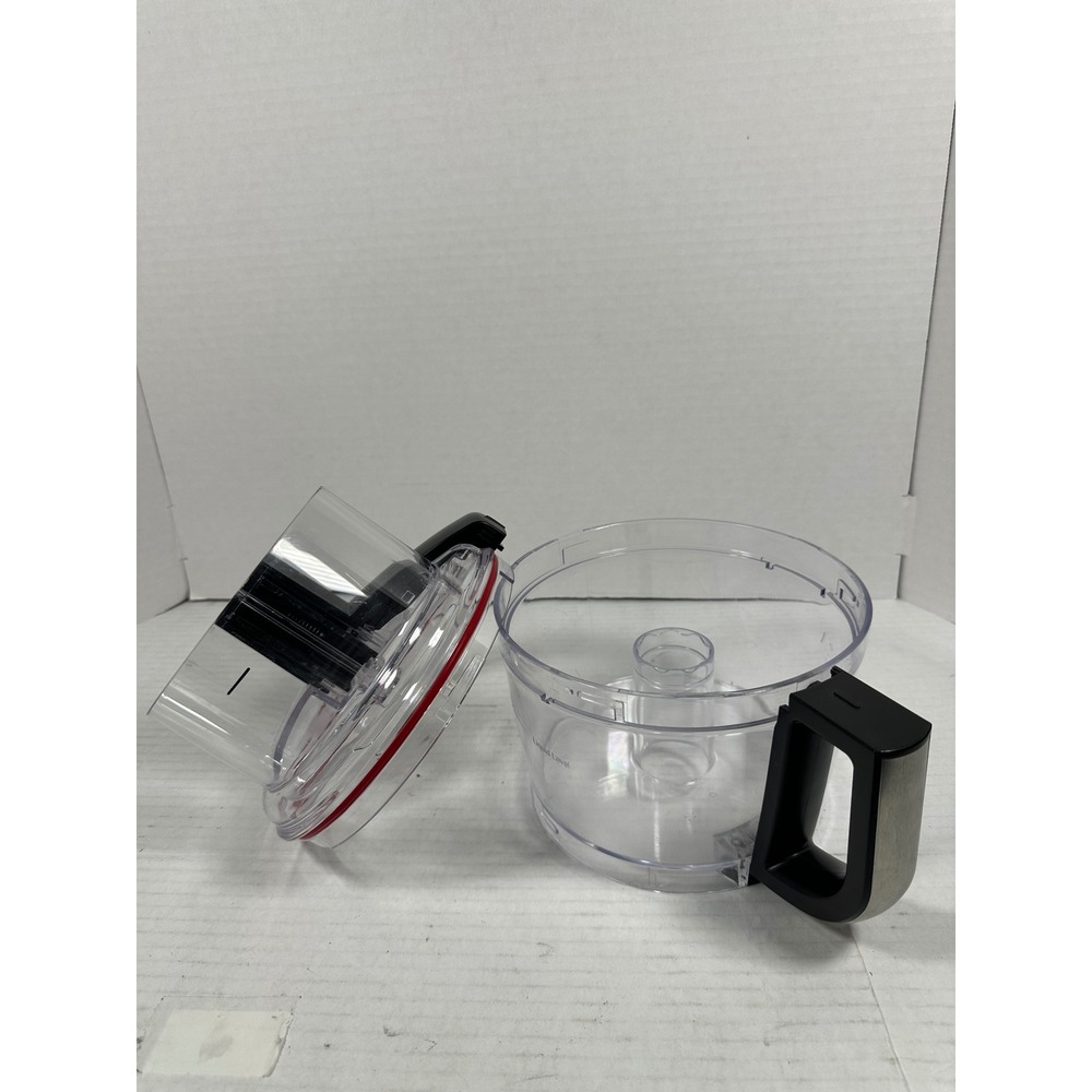 KitchenAid Food Processor Replacement Work Bowl and Locking Lid with Red Gasket